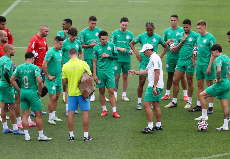 imagem da materia: Palmeiras treina pela primeira vez nos EUA
