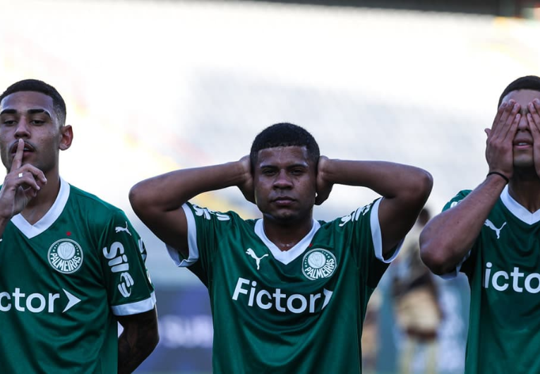 imagem da materia: Palmeiras goleia América-MG e mantém liderança do Brasileiro