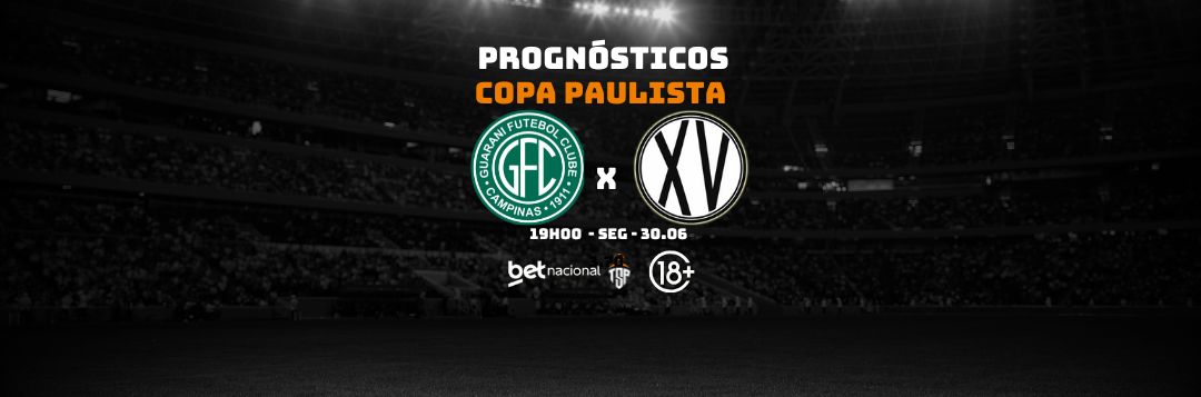 imagem da materia: Palpites: Guarani B x XV de Piracicaba - Copa Paulista