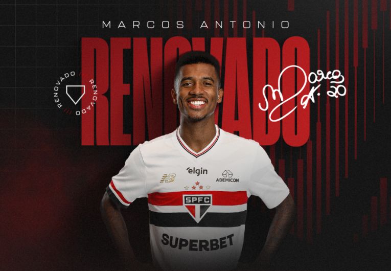 imagem da materia: São Paulo acerta a permanência de Marcos Antônio