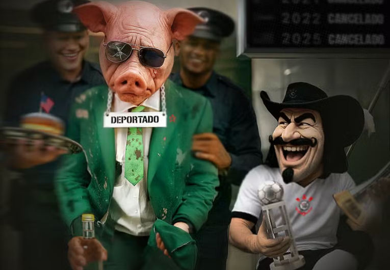 imagem da materia: Perfil do Corinthians provoca o Palmeiras pela eliminação