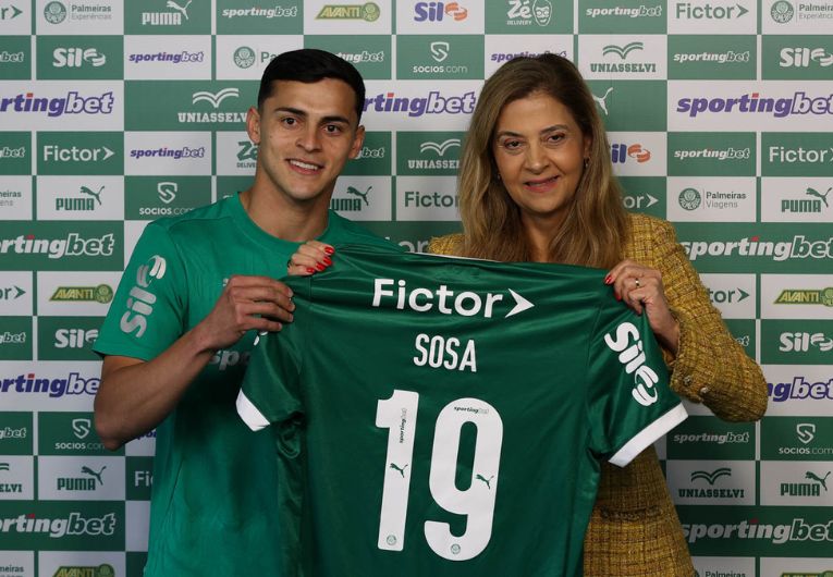 imagem da materia: Sosa é apresentado no Palmeiras: “clube de altíssimo nível