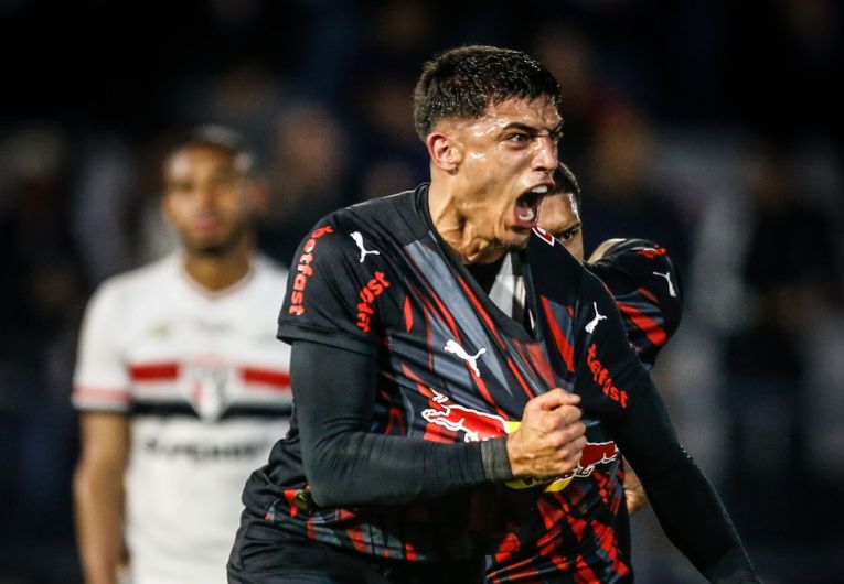 imagem da materia: Guzmán Rodríguez marca primeiro gol pelo Bragantino