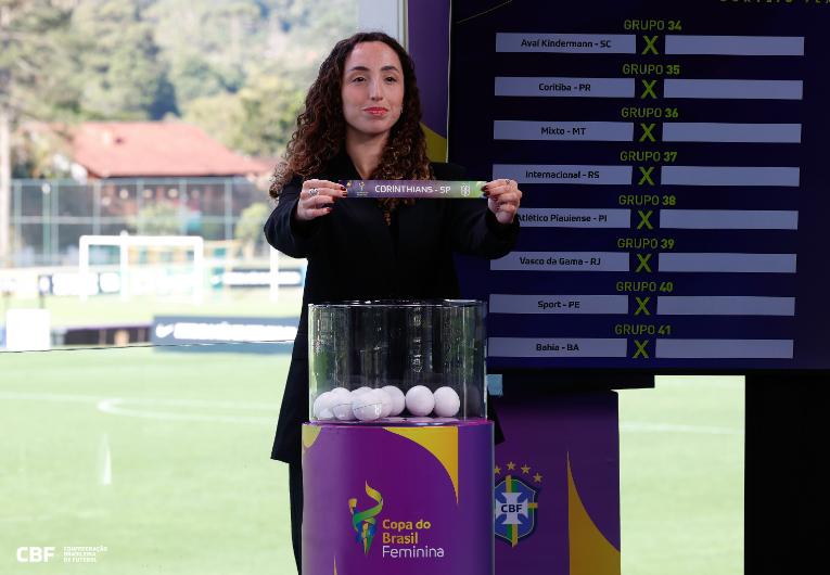 imagem da materia: CBF sorteia oitavas da Copa do Brasil Feminina nesta terça