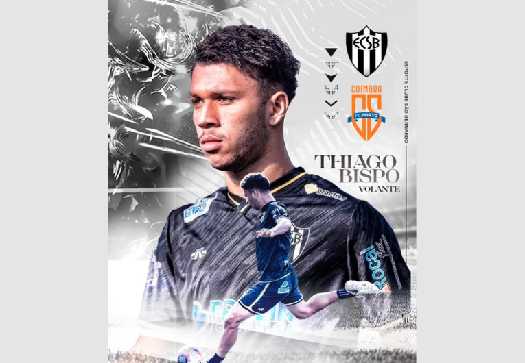 imagem da materia: Thiago Bispo é emprestado ao Coimbra FC até 2026