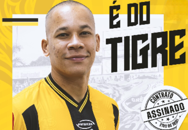 imagem da materia: Novorizontino anuncia chegada do atacante Caio Dantas