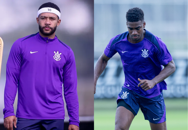 imagem da materia: Memphis e Félix Torres se estranham em treino do Corinthians