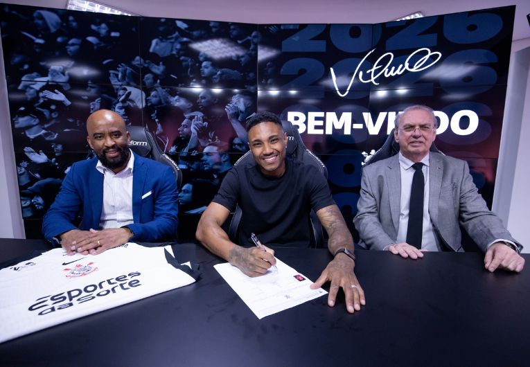 imagem da materia: Corinthians anuncia a contratação do atacante Vitinho