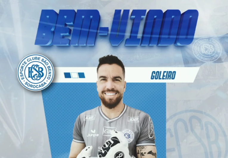 imagem da materia: São Bento anuncia goleiro para sequência da Copa Paulista