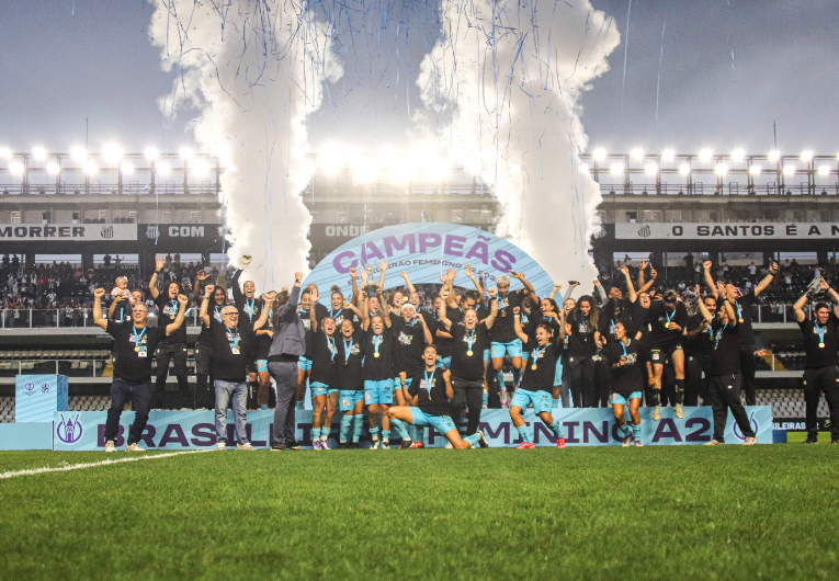 imagem da materia: Santos empata com Botafogo e é campeão da Série A2
