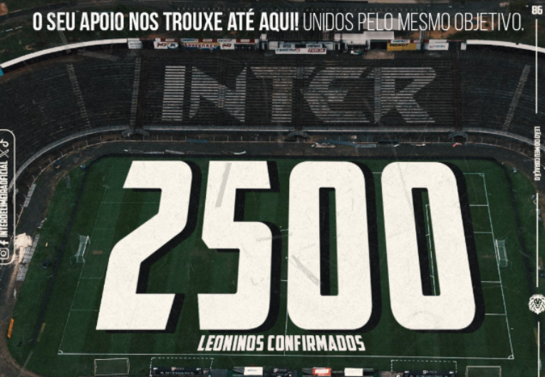 imagem da materia: Inter divulga parcial e jogo com Rio Branco terá casa cheia
