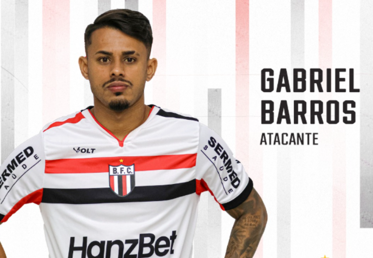 imagem da materia: Botafogo anuncia a contratação do atacante Gabriel Barros