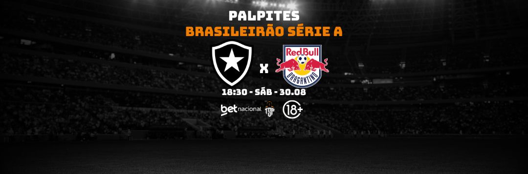 imagem da materia: Palpites: Botafogo x Bragantino - Série A