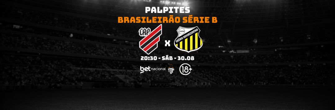 imagem da materia: Palpites: Athletico-PR x Novorizontino - Série B