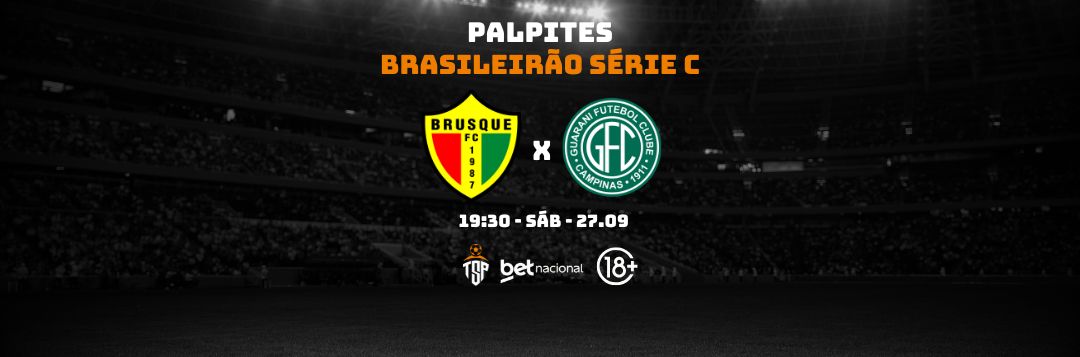 imagem da materia: Palpites: Brusque x Guarani - Série C