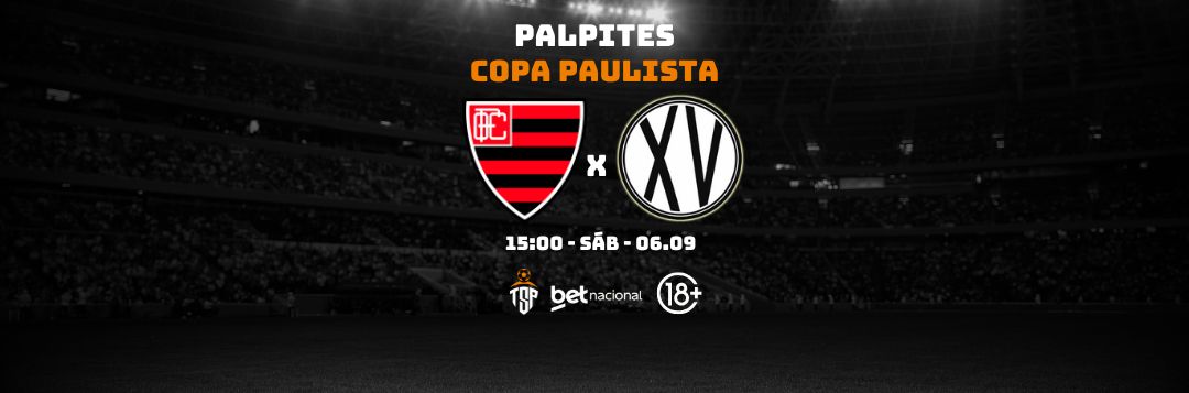 imagem da materia: Palpites: Oeste x XV de Piracicaba - Copa Paulista