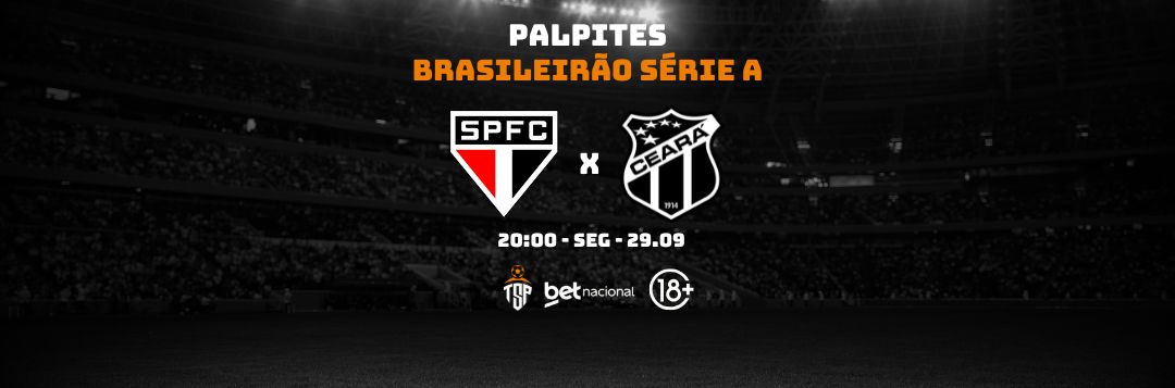 imagem da materia: Palpites: São Paulo x Ceará - Série A