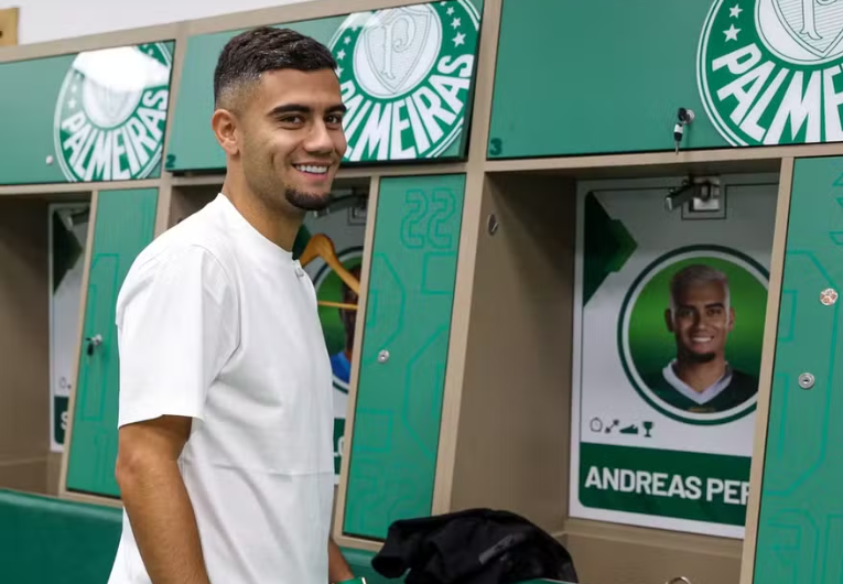 imagem da materia: Andreas se apresenta à Academia de Futebol do Palmeiras