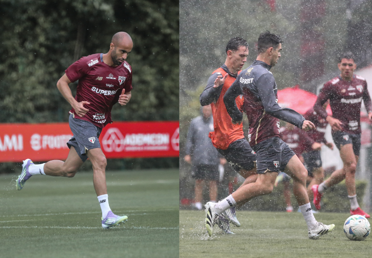imagem da materia: São Paulo avança na recuperação de Lucas Moura e Oscar