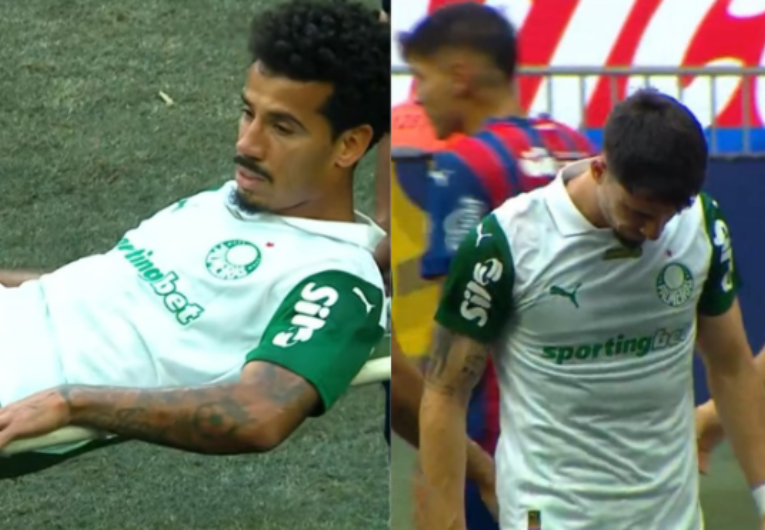 imagem da materia: Evangelista e Piquerez se lesionam e preocupa Palmeiras
