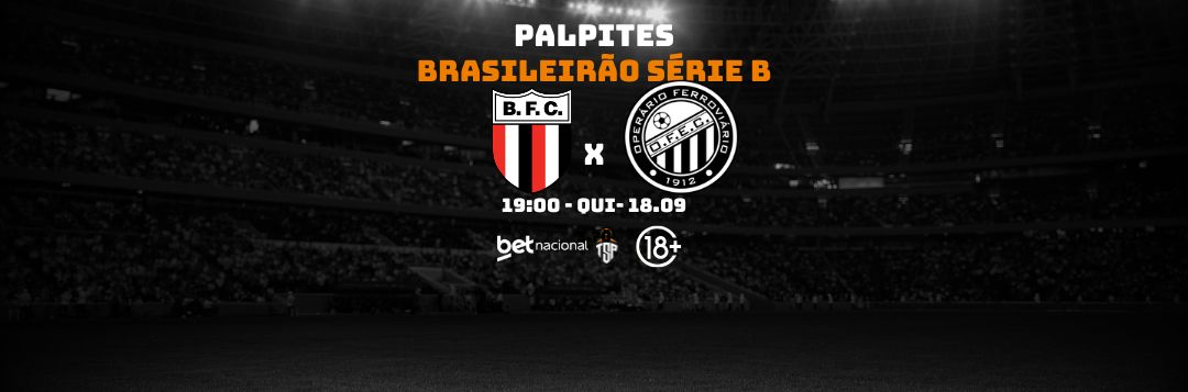 imagem da materia: Palpites: Botafogo-SP x Operário - Série B