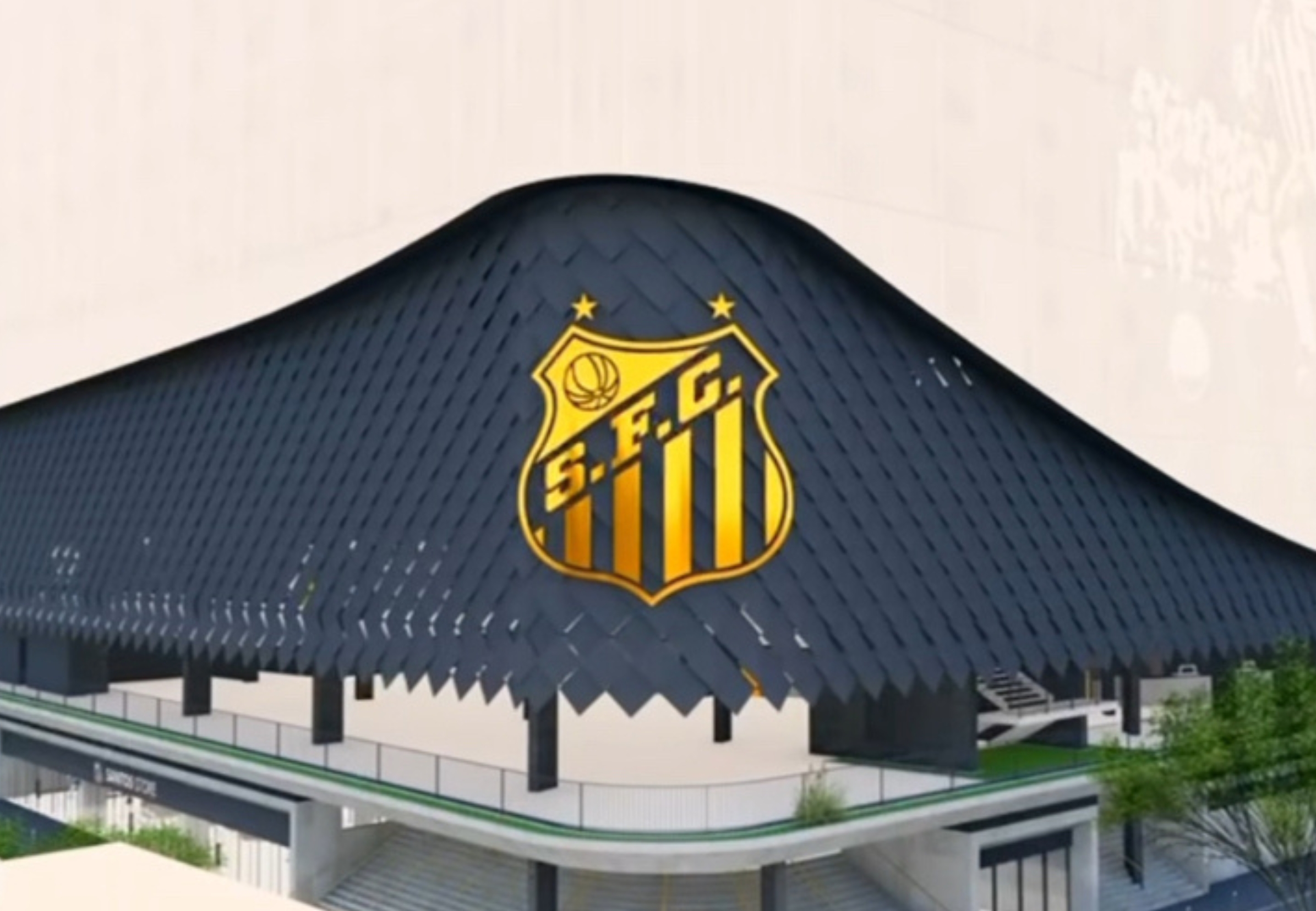 imagem da materia: Teixeira divulga etapas da construção da arena do Santos