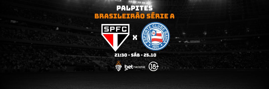 imagem da materia: Palpites: São Paulo x Bahia - Série A