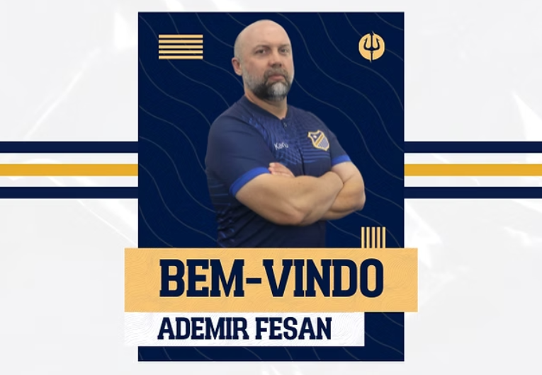 imagem da materia: Ademir Fesan é o novo treinador do Água Santa para 2026