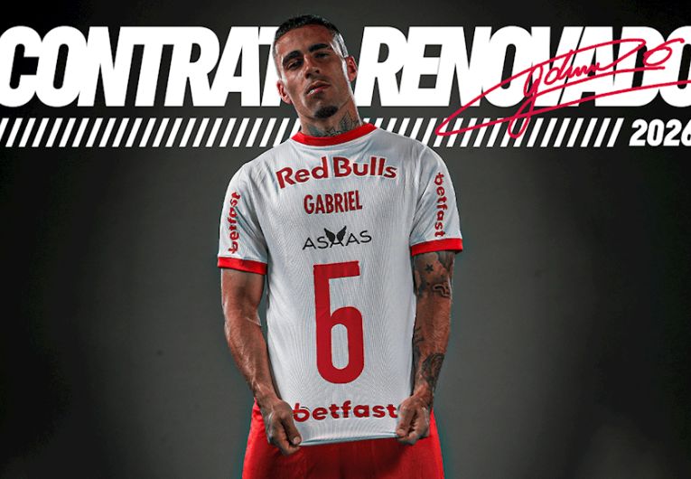 imagem da materia: Bragantino anuncia renovação com Gabriel