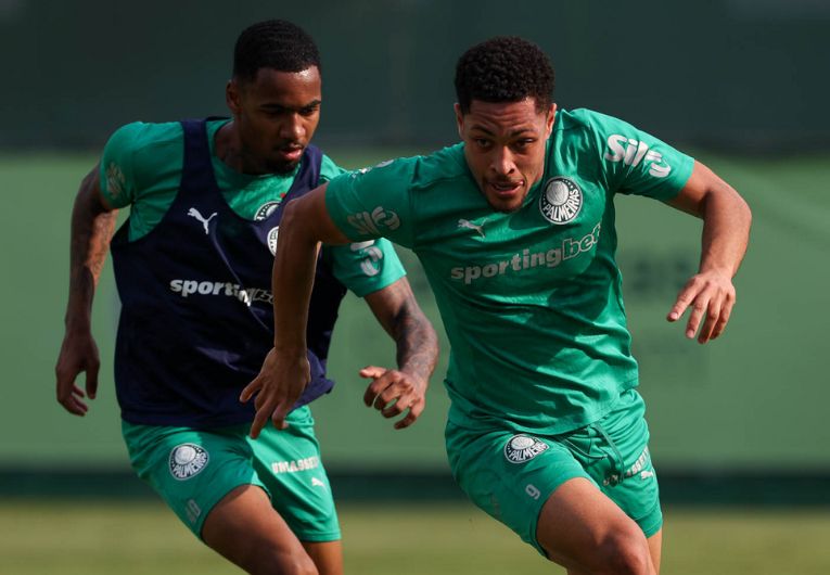 imagem da materia: Palmeiras segue com sua preparação para encarar o Flamengo