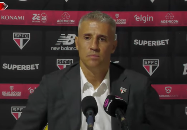 imagem da materia: Crespo cobra autocrítica e reconhece momento delicado no São Paulo