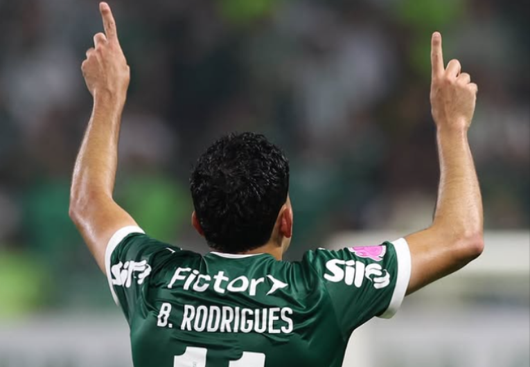 imagem da materia: Bruno Rodrigues faz gol em vitória do Palmeiras: 