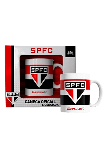 Caneca oficial licenciada do São Paulo FC, ideal para presente, com design nas cores do clube.