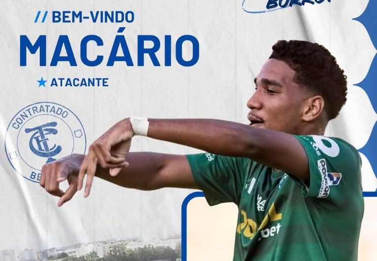 imagem da materia: Taubaté anuncia centroavante Macário