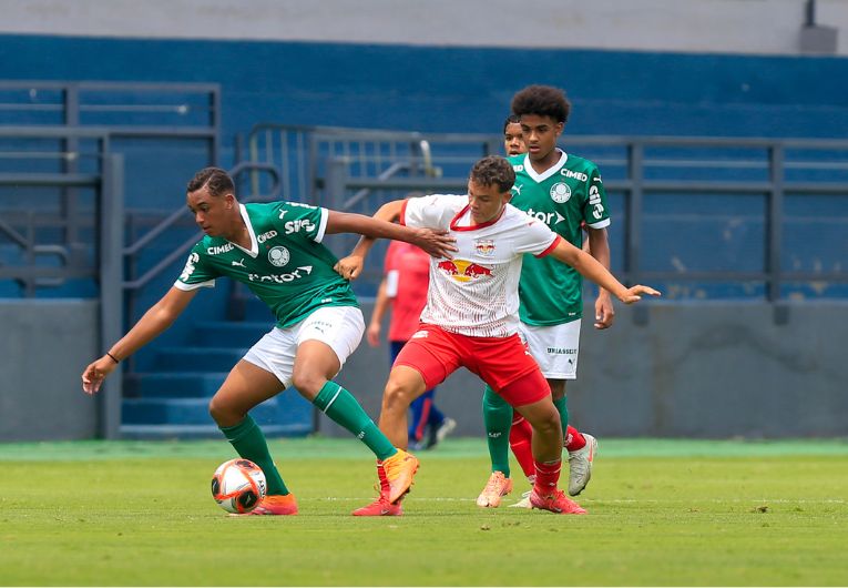 imagem da materia: Bragantino e Palmeiras ficam no 0 a 0 no jogo de ida do Paulista Sub-15