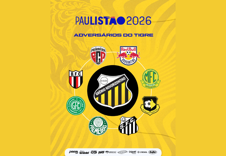 imagem da materia: Novorizontino conhece adversários do novo Paulistão 2026