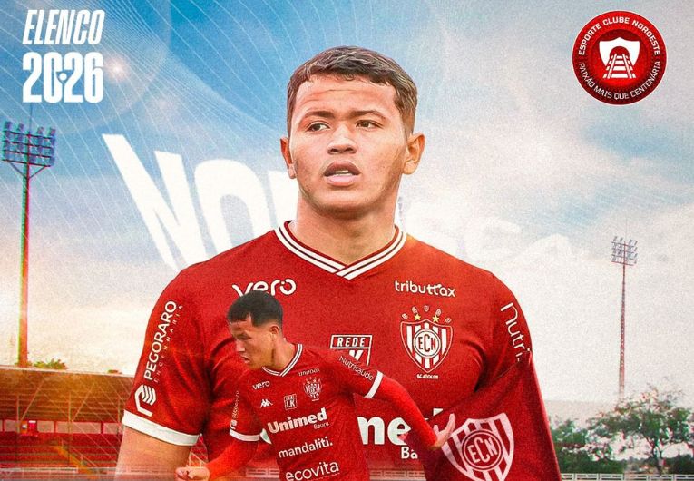 imagem da materia: Noroeste anuncia a contratação de Lucas Belém