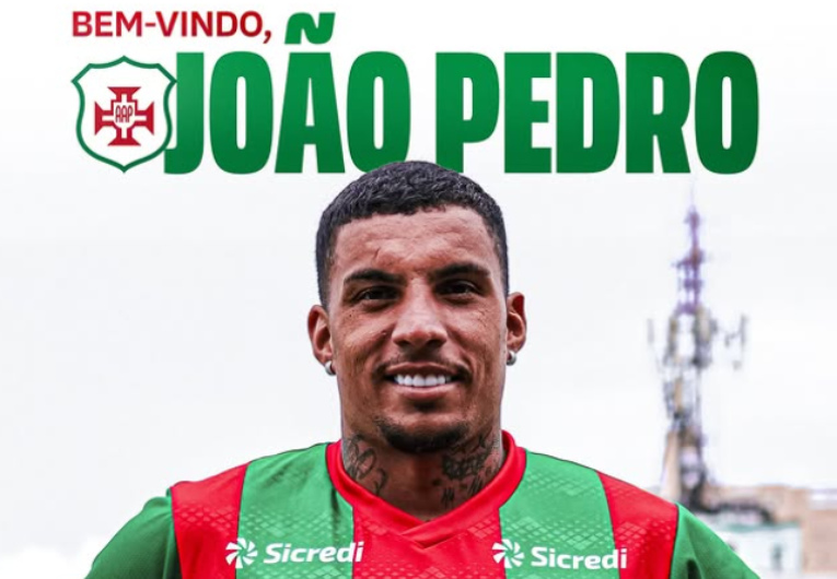 imagem da materia: Portuguesa Santista anuncia João Pedro, novo centroavante