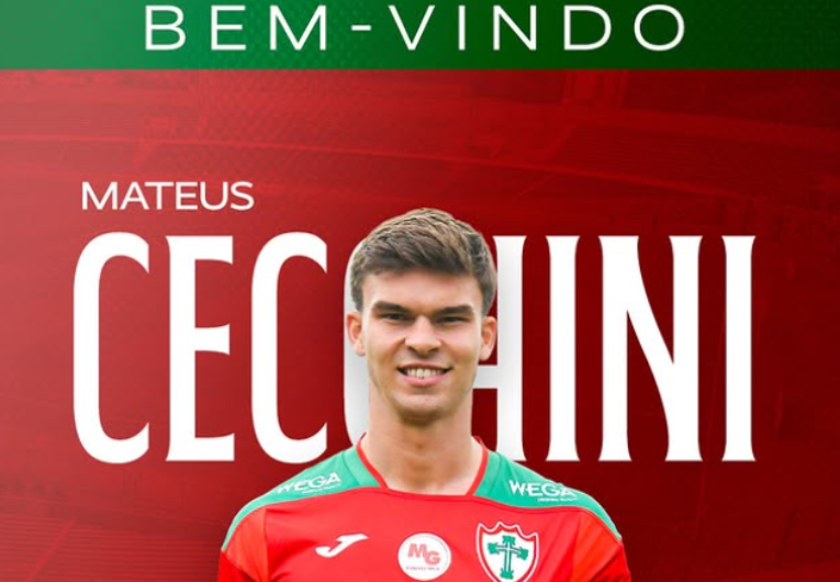 imagem da materia: Portuguesa contrata volante Mateus Cecchini para o Paulistão 2026