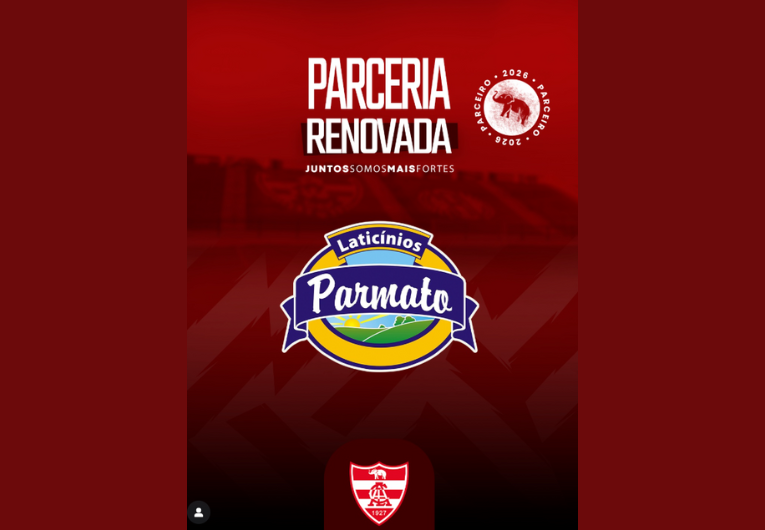 imagem da materia: Linense renova parceria com o Laticínios Parmato para 2026