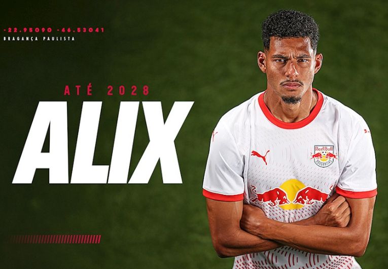 imagem da materia: Bragantino anuncia a permanência de Alix Vinicius