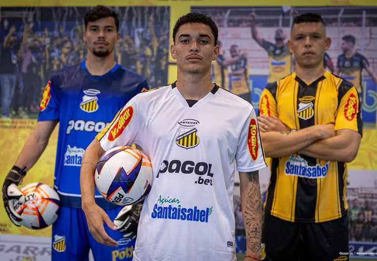 imagem da materia: Novorizontino apresenta novos uniformes com tecnologia avançada