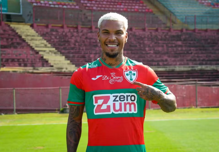 imagem da materia: Portuguesa anuncia atacante Guilherme Santos