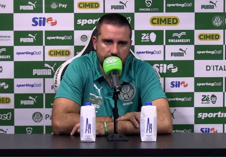 imagem da materia: Auxiliar critica gramado após derrota do Palmeiras