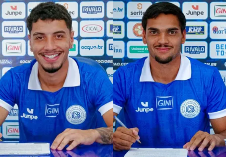 imagem da materia: São Bento profissionaliza dupla de jovens da base