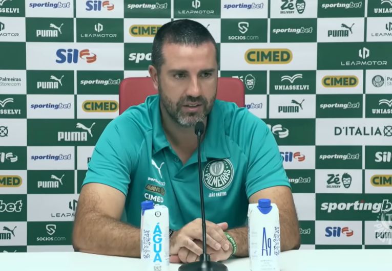 imagem da materia: João Martins valoriza vitória do Palmeiras diante do Bragantino