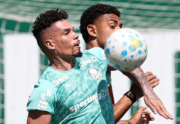 imagem da materia: Paulinho mostra evolução nos treinos do Palmeiras