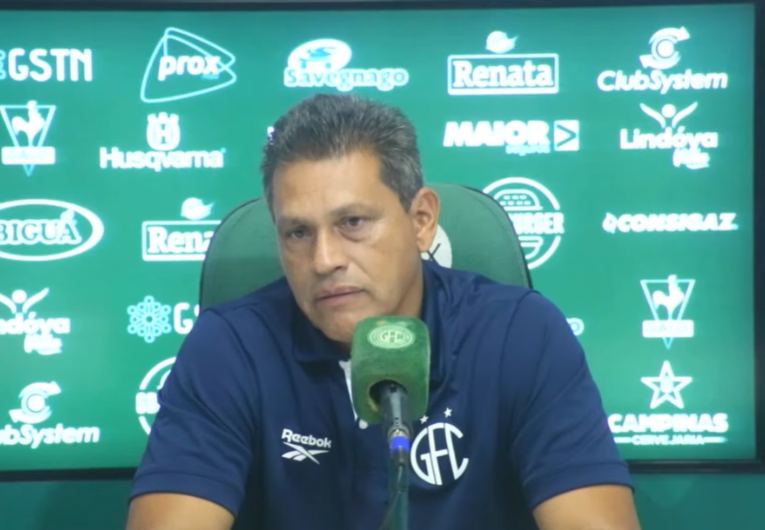 imagem da materia: Elio exalta evolução ofensiva do Guarani após nova goleada na Série C