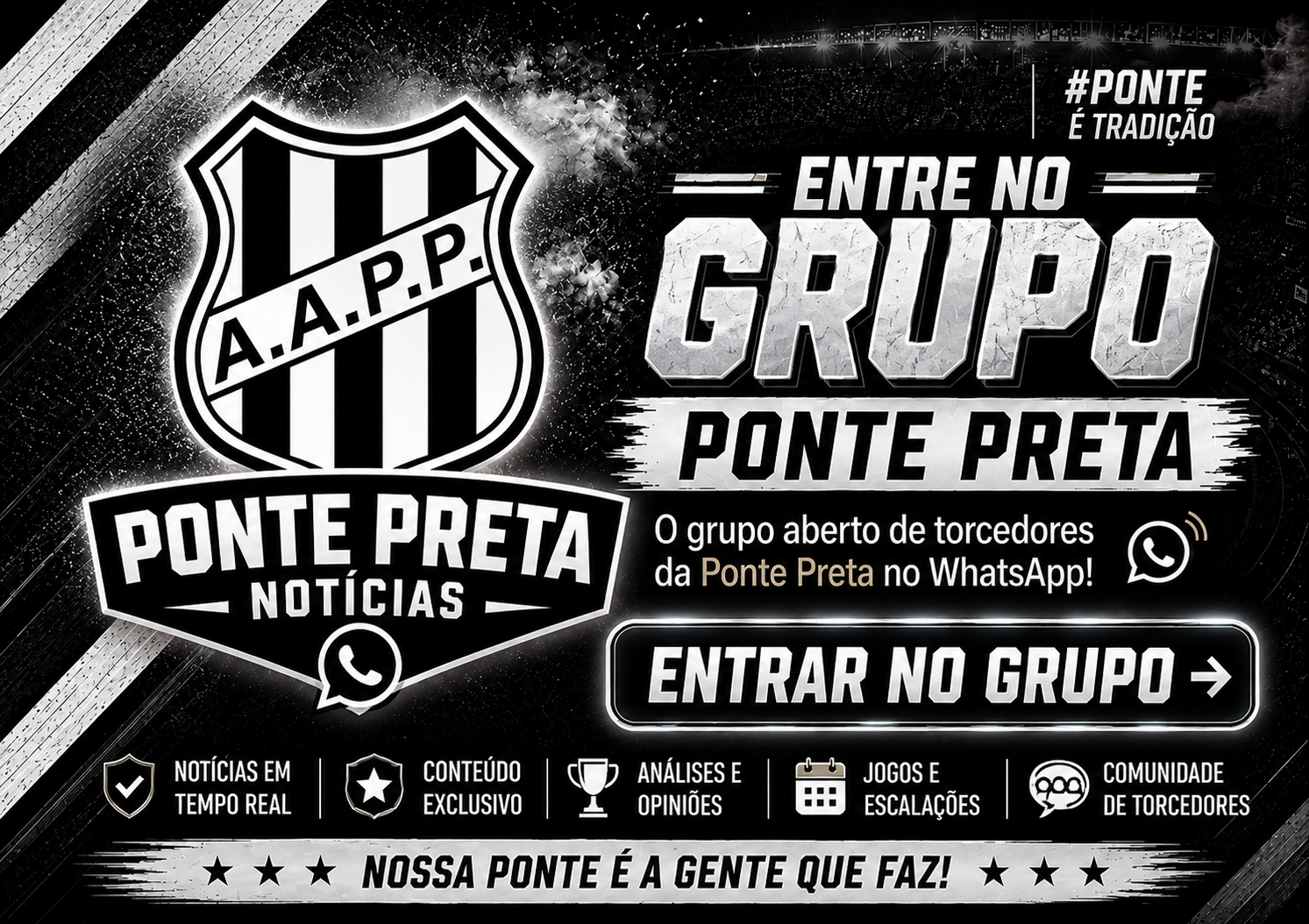 Ponte Preta Notícias Grupo de Whats App