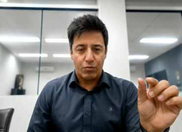 Fransérgio Garcia, presidente da Francana, durante entrevista ao TSP Especial em ambiente corporativo, discutindo o futuro do clube e a possibilidade de SAF.